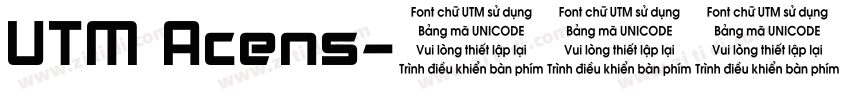 UTM Acens字体转换